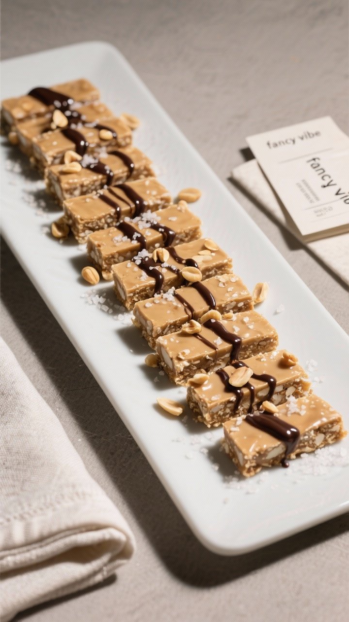 Final dish presentation: Restaurant-quality platter of neatly cut bars (10–12 pieces) arranged in 