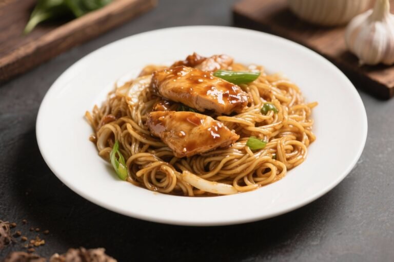 Sticky Garlic Chicken Noodles That Taste Like a $20 Takeout Hack (In 20 Minutes)