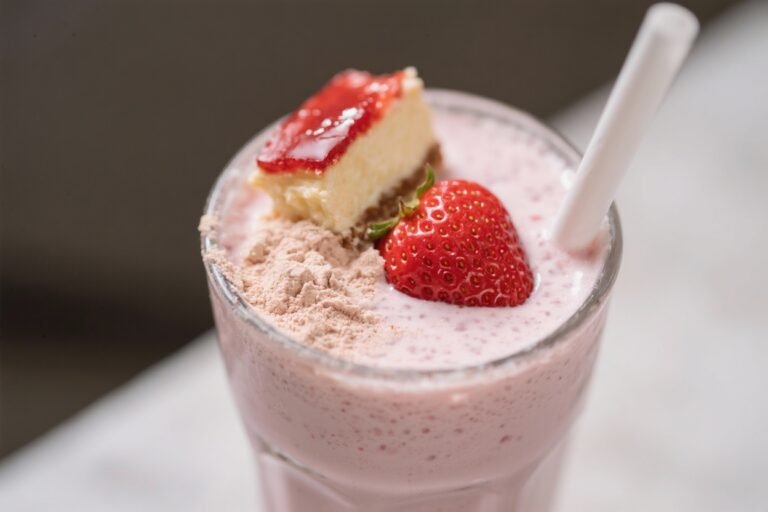 Strawberry Cheesecake Protein Powder Shake: The 60-Second Dessert That Builds Muscle