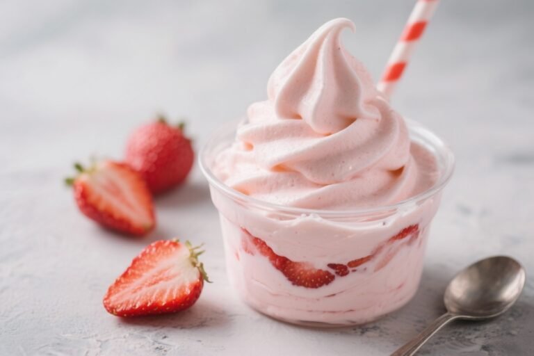 Healthy Strawberry Frozen Yogurt That Tastes Like Summer Vacation (Minus the Jet Lag)