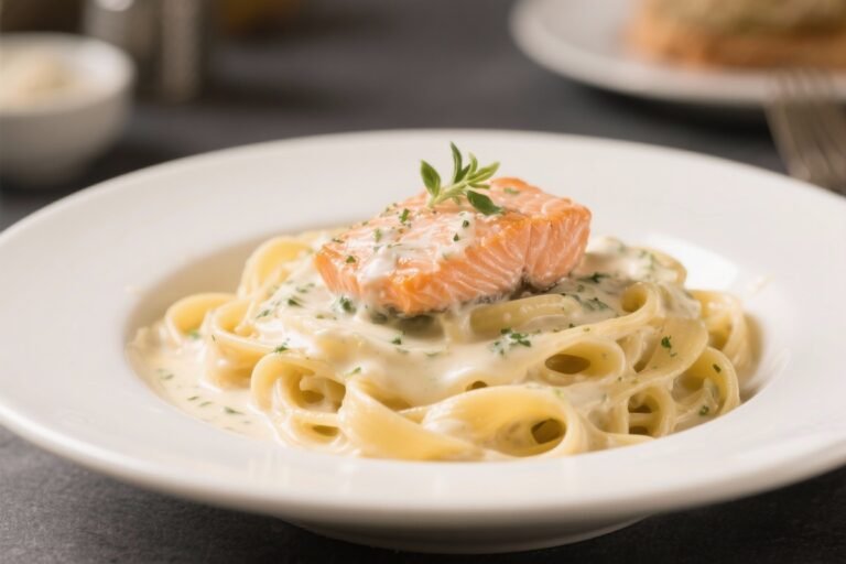 Creamy Salmon Alfredo Pasta That Tastes Like a $30 Date Night (But Ready in 20 Minutes)