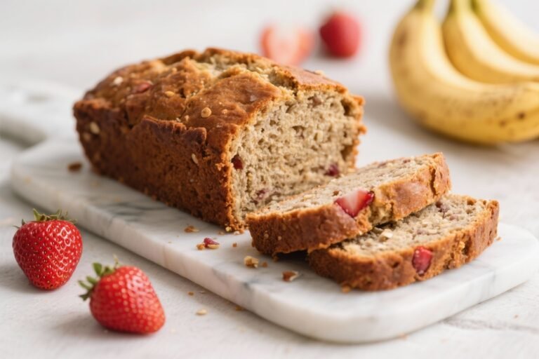 Healthy Strawberry Banana Bread That Vanishes in Minutes (But Leaves Zero Guilt)