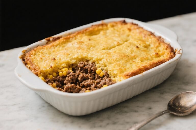 Ground Beef and Cornbread Casserole: The Weeknight Hero You’ll Crave on Repeat