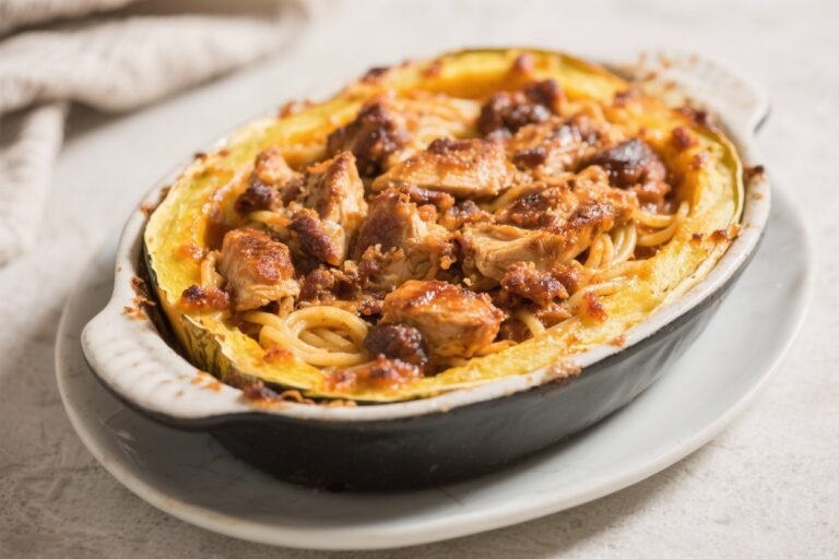BBQ Chicken Spaghetti Squash Bake: The Smoky, Cheesy, Veggie-Packed Casserole You’ll Crave Every Week
