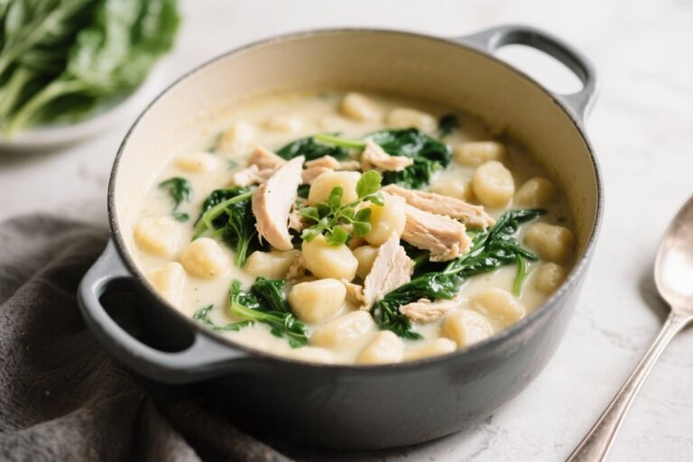 One-Pot Creamy Gnocchi Soup Recipe with Spinach and Chicken: The 30-Minute Comfort Bowl You’ll Brag About