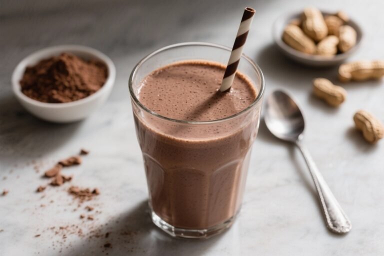 Chocolate Peanut Butter Protein Powder Smoothie: The 60-Second Shake That Tastes Like Dessert and Hits Like a Gym PR