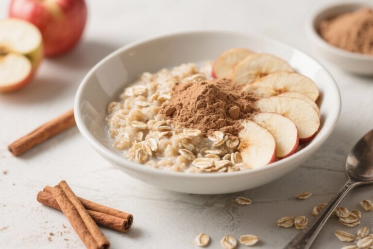 Apple Cinnamon Protein Powder Oatmeal: The 7-Minute Breakfast That Smells Like Pie and Fuels Like a Shake