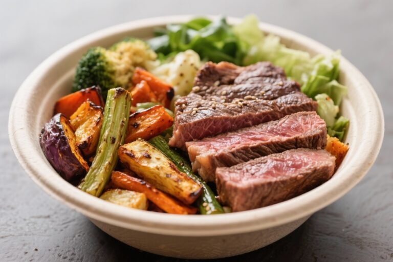 Steak and Roasted Veggie Bowl – High-Protein Post Gym Meal That Hits Harder Than Your Last PR