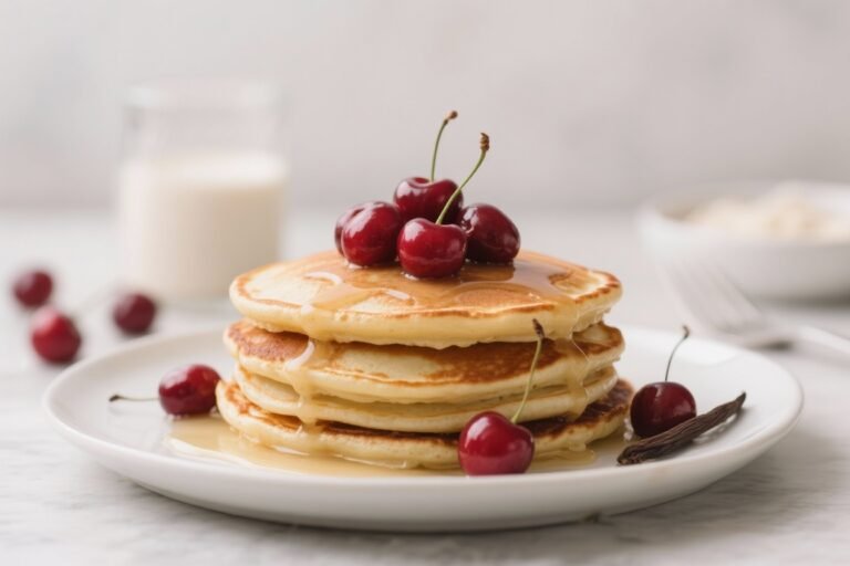 Delicious Cherry Vanilla Protein Pancakes: The Fluffy, High-Protein Breakfast You’ll Brag About