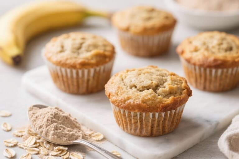 Banana Oat Protein Powder Muffins: The 20-Minute Power Snack That Doesn’t Taste Like Gym Chalk