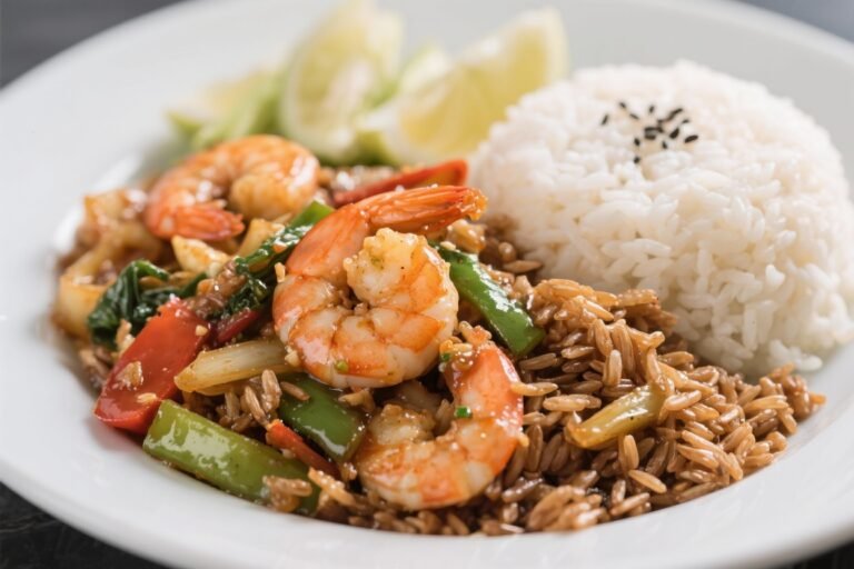 Shrimp Stir-Fry with Brown Rice – Healthy Post Gym Meal That Hits Like a PR