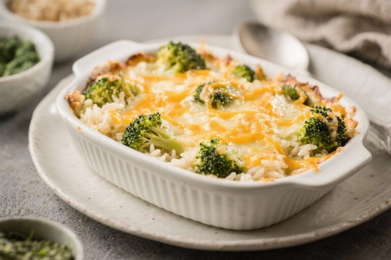 Cheesy Broccoli Rice Casserole That’ll Make Your Fork Do a Victory Lap