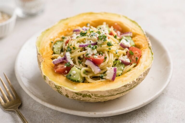 Greek Spaghetti Squash Salad: The Low-Carb Power Bowl You’ll Actually Crave