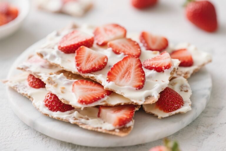 Healthy Strawberry Greek Yogurt Bark That Disappears Faster Than Ice Cream (No Oven, No Drama)