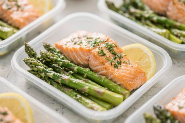 Lemon Dill Salmon and Asparagus Meal Prep Recipes (Under 400 Calories): The 20-Minute Power Lunch You’ll Actually Crave