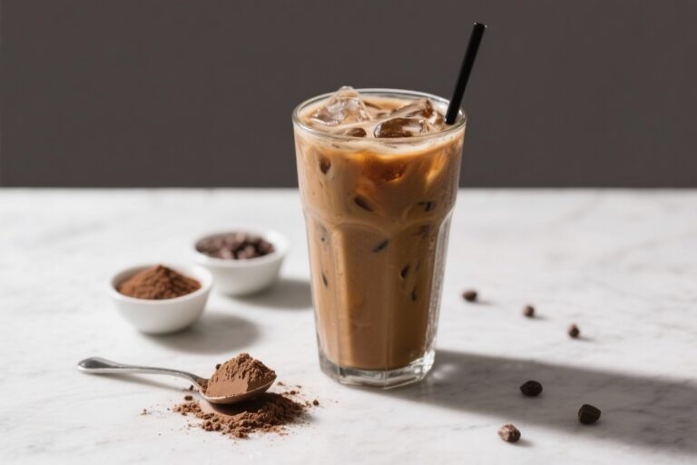 Mocha Protein Powder Iced Coffee That Tastes Like Dessert and Fuels Like a Workout