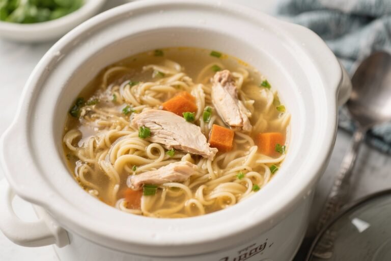 Classic Crockpot Chicken Noodle Soup for Sick Days and Sundays: The Cozy Bowl That Fixes Everything (Almost)