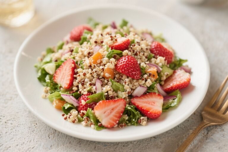 Healthy Strawberry Quinoa Salad That Tastes Like Summer and Fuels You Like a Boss