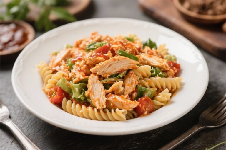 Buffalo Chicken Protein Pasta Salad – Bold, Satisfying, and Meal-Prep Friendly