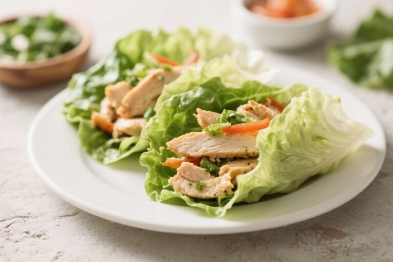 Low-Carb Chicken Lettuce Wraps – Fresh, Fast, and Flavorful