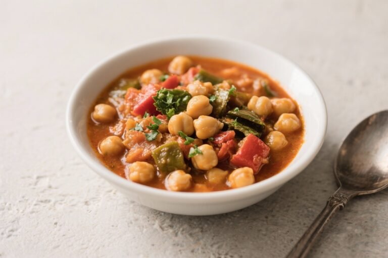 Mediterranean Chickpea Stew – Comforting, Bright, and Easy