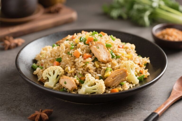 Cauliflower Fried Rice With Chicken – A Lighter Take on a Takeout Favorite