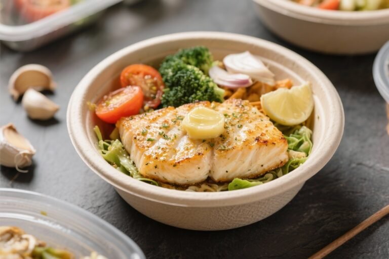 Butter Garlic Cod Meal Prep Bowl – Simple, Fresh, and Satisfying