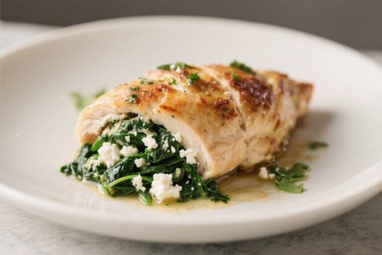 Spinach and Feta Stuffed Chicken Breast – A Simple, Flavor-Packed Weeknight Dinner