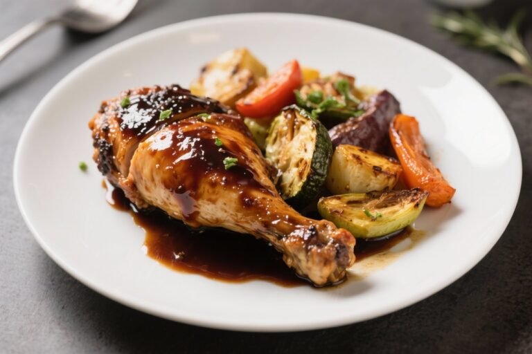 Balsamic Glazed Chicken With Roasted Veggies – Simple, Flavorful, and Weeknight Friendly