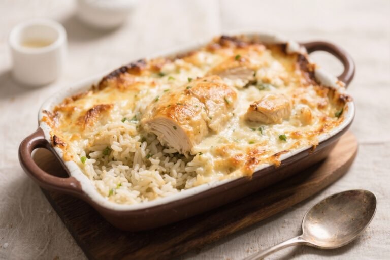 Baked Creamy Chicken and Rice: The Weeknight Hero You’ll Crave on Repeat