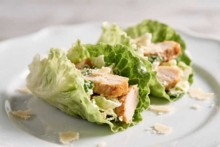 Chicken Caesar Salad Lettuce Wraps – Crisp, Creamy, And Ready Fast