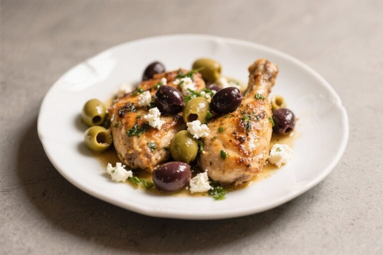 Mediterranean Chicken With Olives and Feta – Bright, Savory, and Weeknight-Friendly