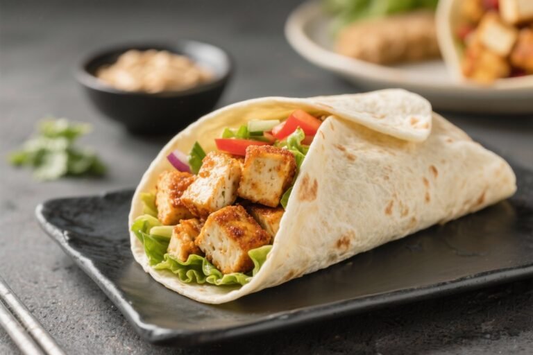 Crispy Air Fryer Tofu Protein Wraps – Fast, Flavorful, and Filling