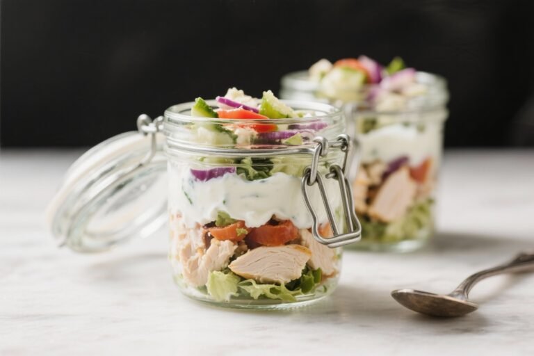 Greek Yogurt Chicken Salad Jars – Fresh, Protein-Packed Meal Prep