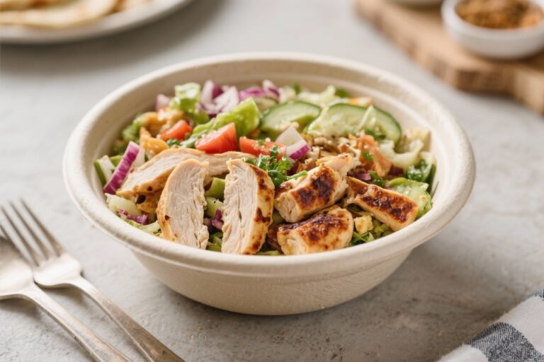 High-Protein Greek Chicken Gyro Bowl – Fresh, Filling, and Easy
