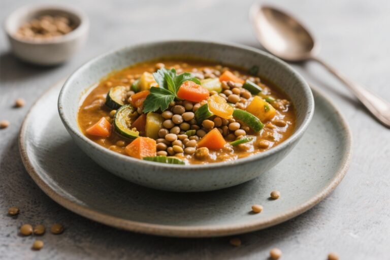 Veggie-Loaded Lentil Curry – A Comforting, Weeknight-Friendly Meal