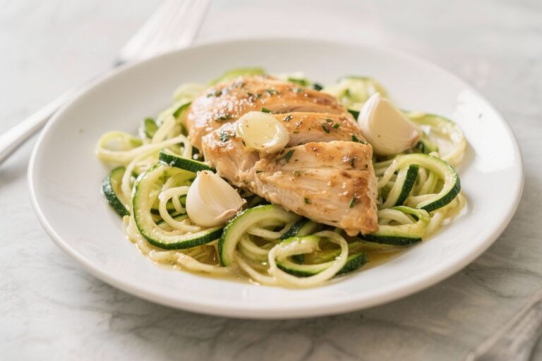 Garlic Butter Chicken With Zucchini Noodles – A Fast, Flavor-Packed Skillet Dinner