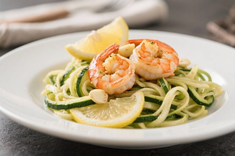 Lemon Garlic Shrimp and Zucchini Noodles – Light, Fresh, and Ready Fast