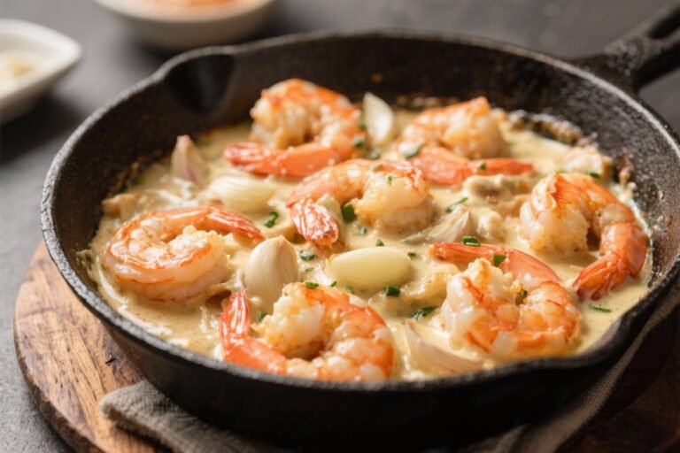 Creamy Garlic Shrimp Skillet – Fast, Flavorful, and Comforting