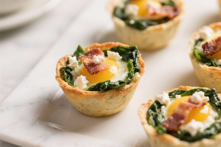 Spinach, Feta & Bacon Keto Egg Cups – Easy, Protein-Packed Breakfast
