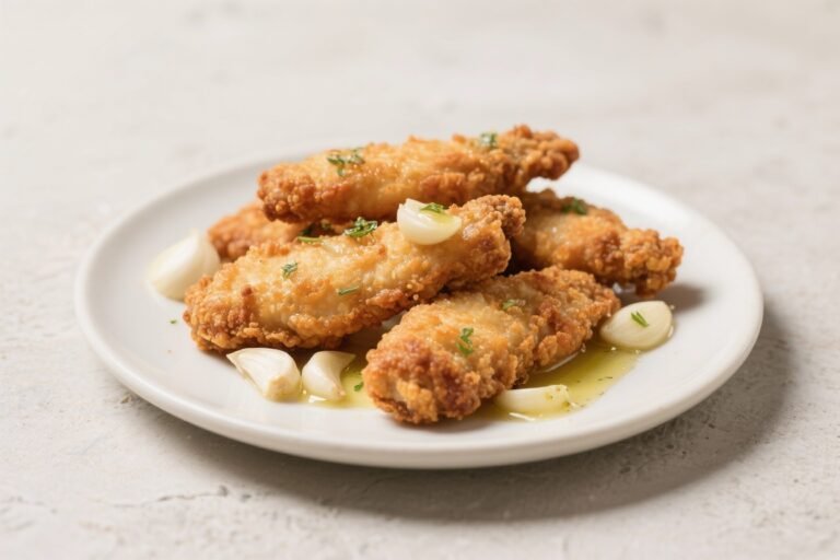 Crispy Garlic Butter Chicken Tenders – Simple, Golden, and Flavor-Packed