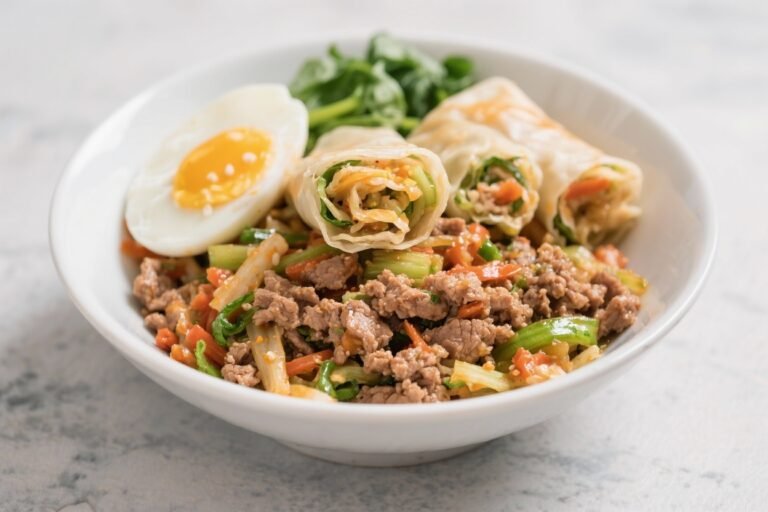 Egg Roll in a Bowl with Lean Ground Turkey – A Light, Flavor-Packed Weeknight Dinner