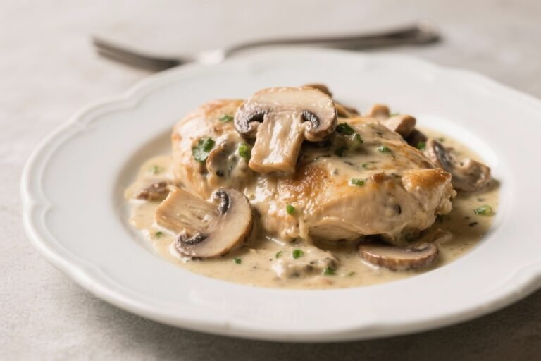 Creamy Mushroom Chicken That Breaks the “Boring Dinner” Curse: Weeknight Luxury in One Skillet