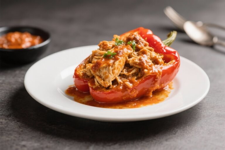 Buffalo Chicken Stuffed Peppers – Spicy, Cheesy, and Easy