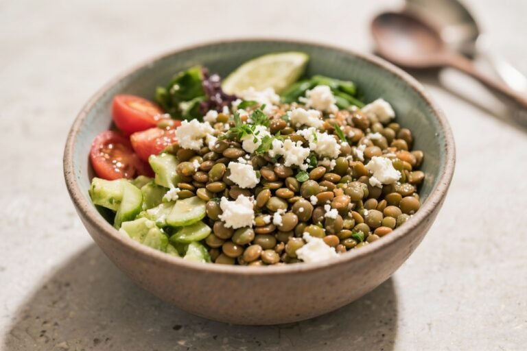 Mediterranean Lentil & Feta Power Bowl – Bright, Filling, and Easy