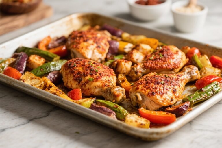 Cajun-Spiced Chicken and Veggie Sheet Pan – Easy, Flavor-Packed Weeknight Dinner