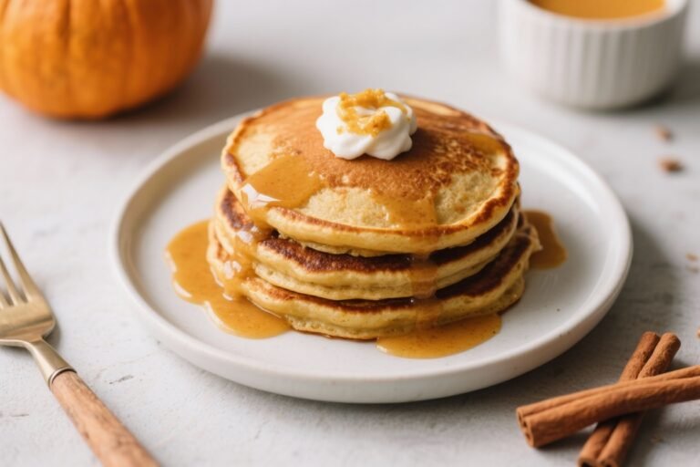 Keto Pumpkin Spice Pancakes – Fluffy, Low-Carb Fall Comfort