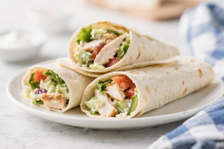 Greek Yogurt Chicken Salad Wraps – A Fresh, Light Lunch You’ll Crave