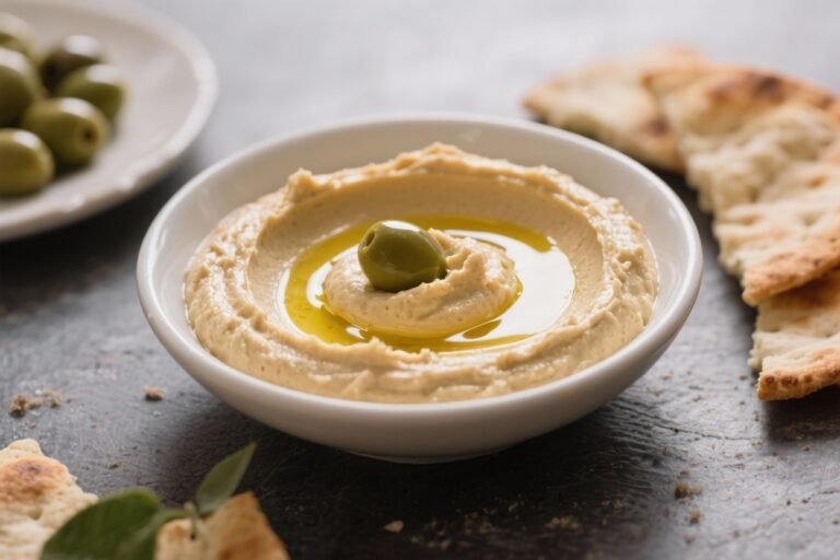 Creamy Hummus With Olive Oil Drizzle – Smooth, Flavorful, and Easy