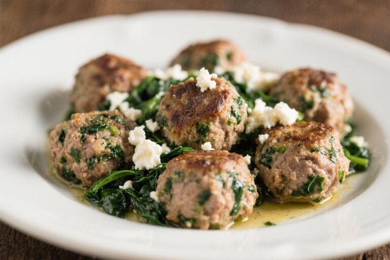 Spinach & Feta Turkey Meatballs – Juicy, Flavorful, and Weeknight-Friendly